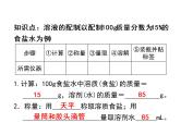 9.实验活动5一定溶质质量分数的氯化钠溶液的配制课件人教版九年级化学下册