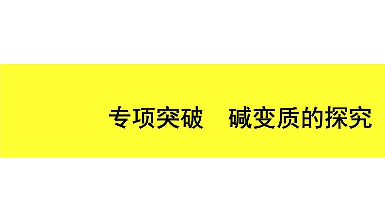 06.专项突破　碱变质的探究第1页