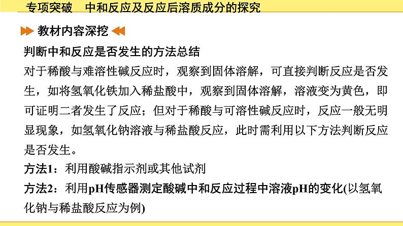 05.专项突破　中和反应及反应后溶质成分的探究第7页