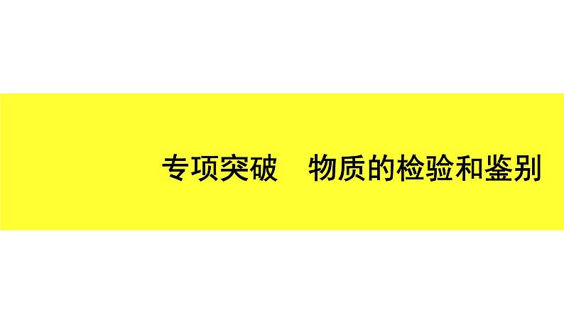 03.专项突破　物质的检验和鉴别第1页