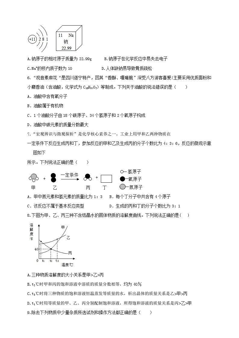 2022年中考化学模拟试卷（3）【含答案解析】第2页