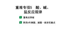 2022年陕西省中考化学一轮复习课件：重难专项5　酸、碱、盐反应规律