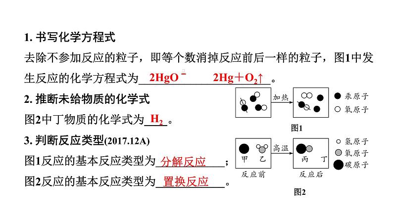 2022年陕西省中考化学一轮复习课件：.重难专项8　微观反应示意图第7页