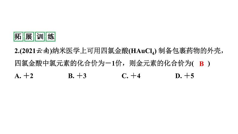 2022年陕西省中考化学一轮复习课件：主题8　物质组成的表示第7页