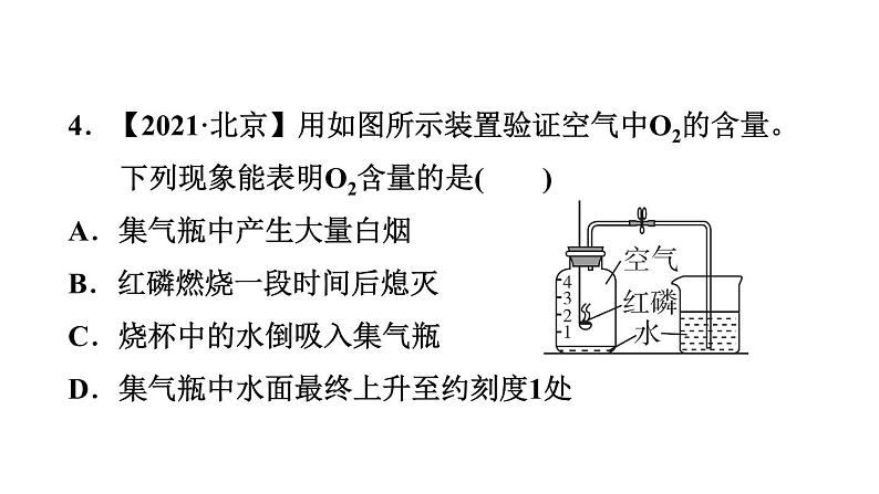 人教版九年级上册化学 第2单元 2.1.1空气是由什么组成的 习题课件第7页