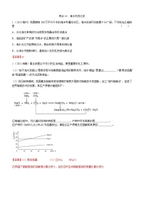 2021年全国中考化学试题分类汇编：考点43  海水中的化学