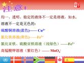 人教版化学第九单元 溶液的形成(复习）课件PPT