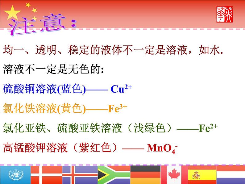 人教版化学第九单元 溶液的形成(复习）课件PPT第3页