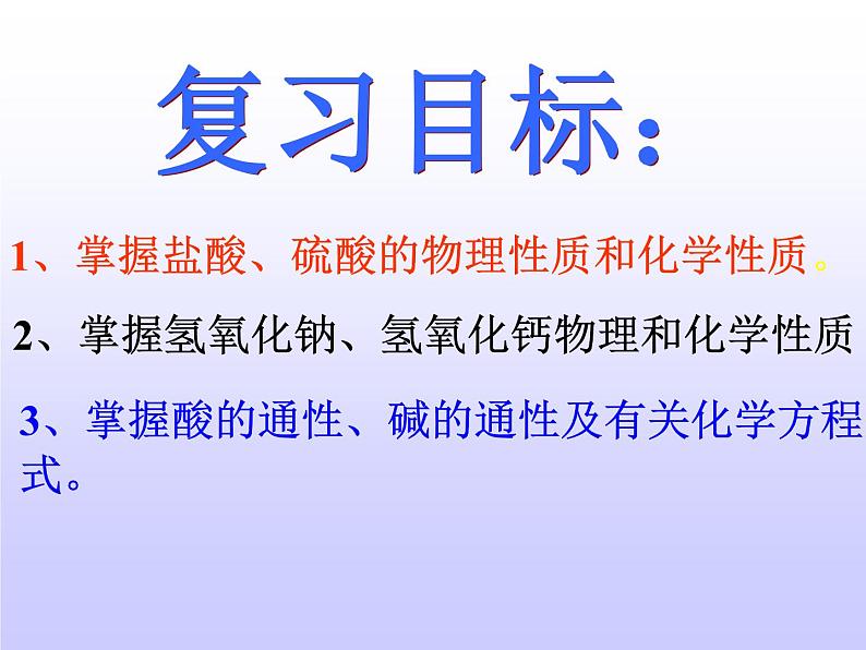 人教版九年级化学复习常见的酸和碱课件PPT第4页