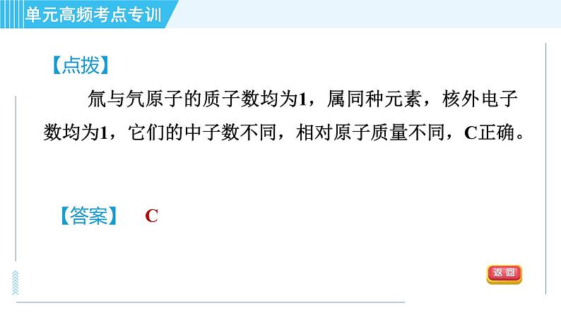 人教版九年级上册化学 第3单元 单元高频考点专训 习题课件07