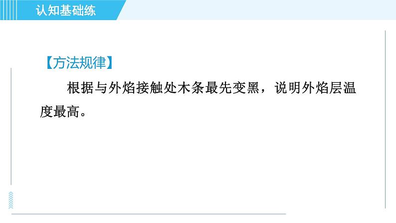 人教版九年级上册化学 第1单元 1.2.1 对蜡烛及其燃烧的探究 习题课件08