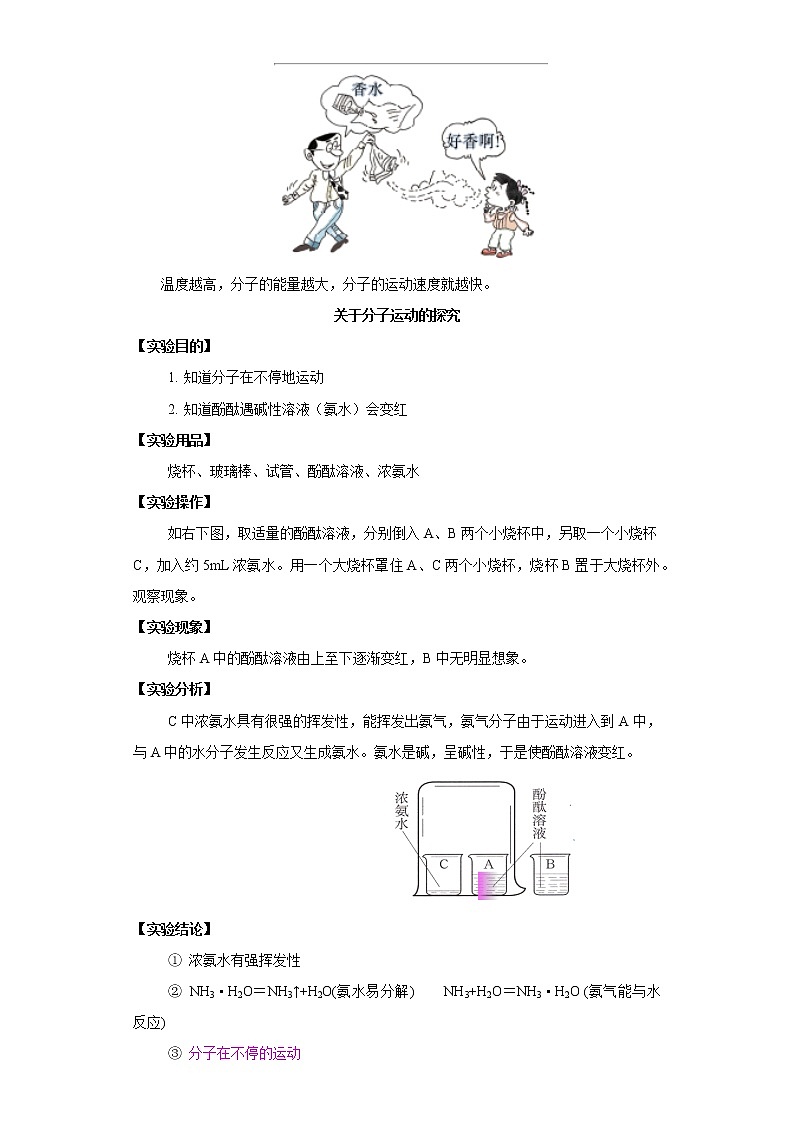 考点10分子和原子的性质(解析版)-2022年化学中考一轮过关讲练（人教版）学案第2页