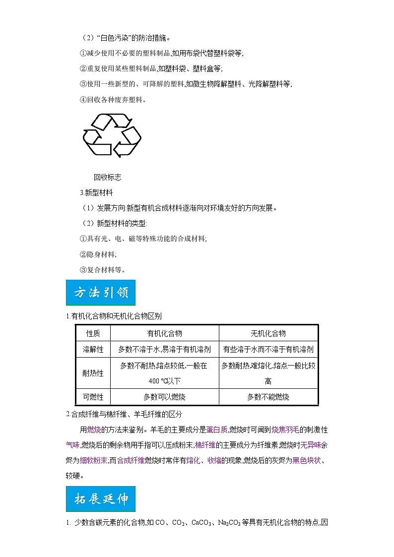 考点48化学材料(解析版)-2022年化学中考一轮过关讲练（人教版）学案第2页