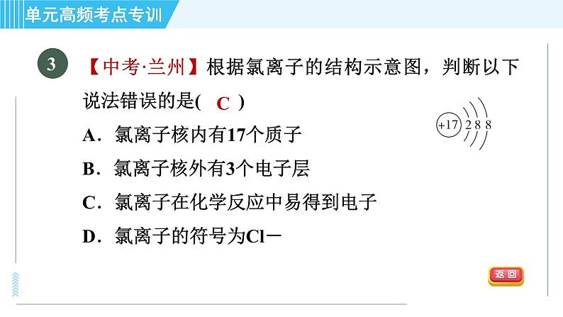 鲁教版九年级上册化学 第2单元 单元高频考点专训 习题课件06