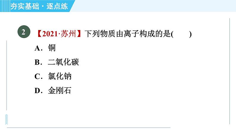 鲁教版九年级上册化学 第2单元 2.3.2 原子质量的计量　原子中的电子 习题课件第6页