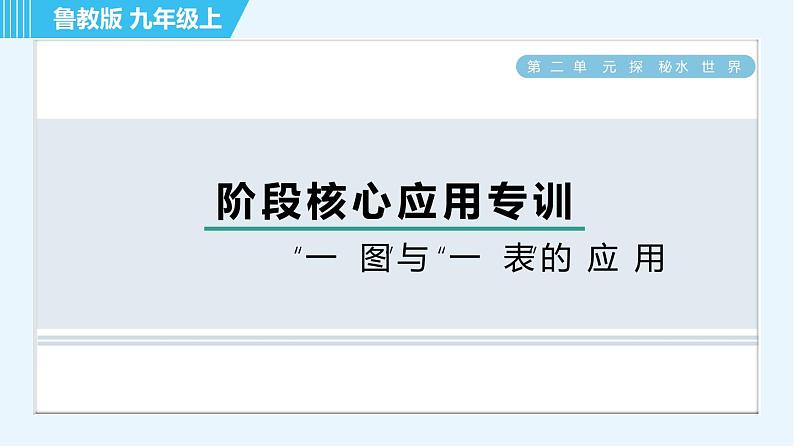 鲁教版九年级上册化学 第2单元 阶段核心应用专训  “一图”与“一表”的应用 习题课件第1页