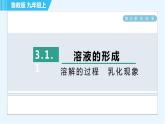 鲁教版九年级上册化学 第3单元 3.1.1 溶解的过程　乳化现象 习题课件