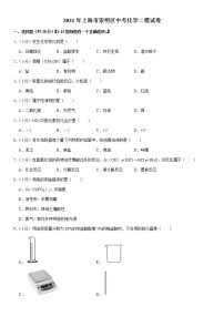 2021上海市崇明县初三二模化学试卷及答案