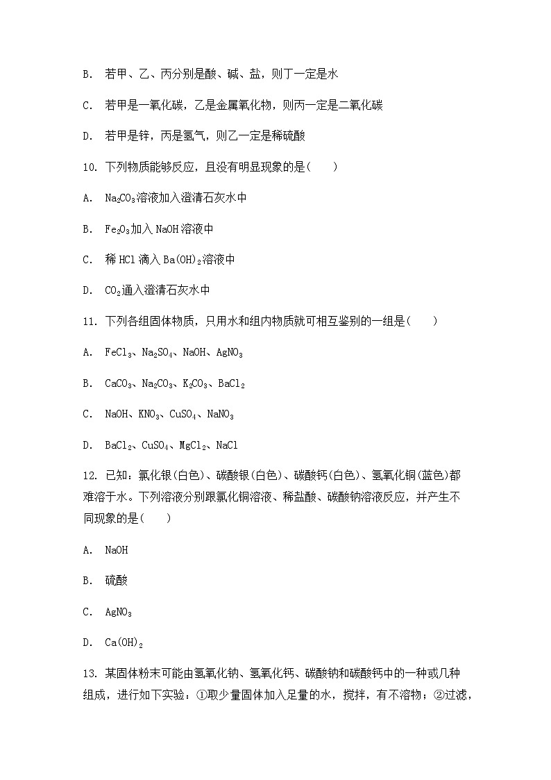 2022年中考化学第十一单元盐化肥检测题第3页