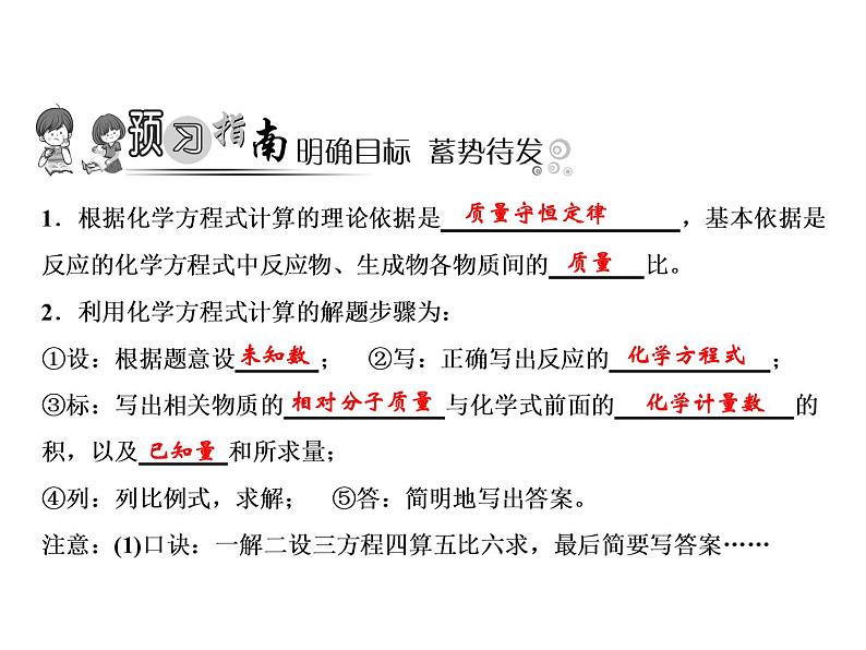 5-课题3　利用化学方程式的简单计算课件PPT第2页