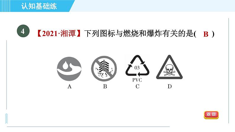 人教版九年级上册化学 第7单元 7.1.2 易燃、易爆物的安全知识 习题课件第7页