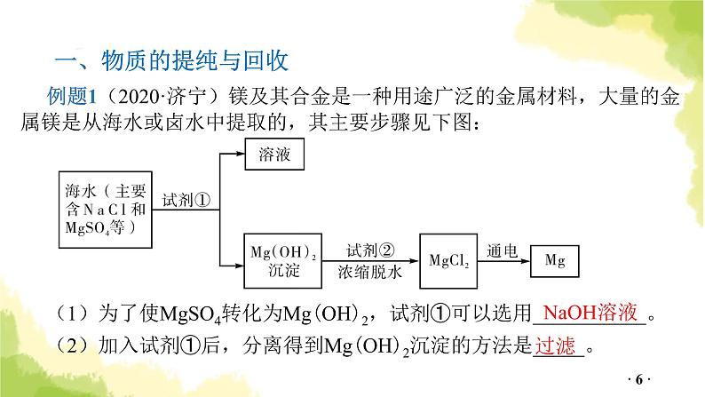 专题四  工艺流程图PPT课件第6页