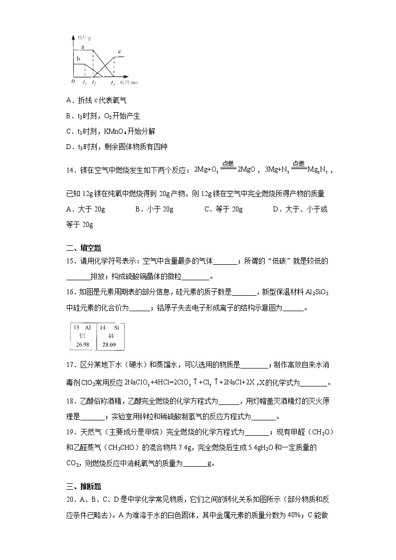 河南省周口市西华县2021-2022学年九年级上学期期末化学试题（word版 含答案）第3页