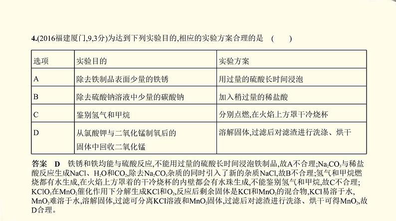 15专题十五　物质的鉴别、推断和提纯第7页