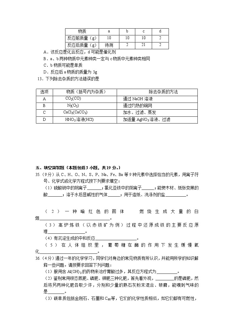 2020年湖北黄冈中考化学试卷【含答案解析】第2页