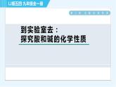 魯教五四版九年級全一冊化學(xué) 第2單元 到實驗室去：探究酸和堿的化學(xué)性質(zhì) 習(xí)題課件
