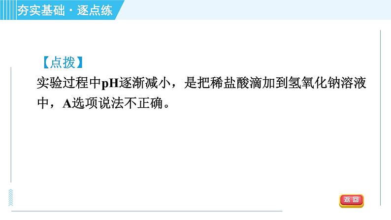 鲁教五四版九年级全一册化学 第2单元 到实验室去：探究酸和碱的化学性质 习题课件第6页