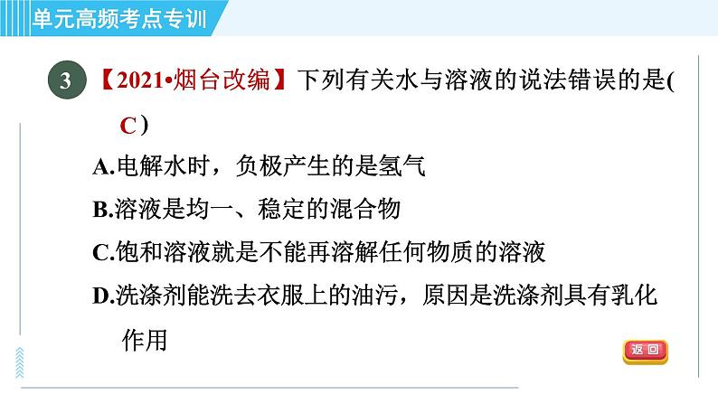 鲁教五四版九年级全一册化学 第1单元 单元高频考点专训 习题课件06