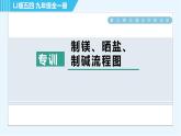 鲁教五四版九年级全一册化学 第3单元 专训 制镁、晒盐、制碱流程图 习题课件