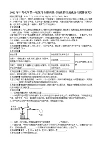 2022年安徽省合肥市中考化学第一轮复习专题训练物质的性质或变化规律探究