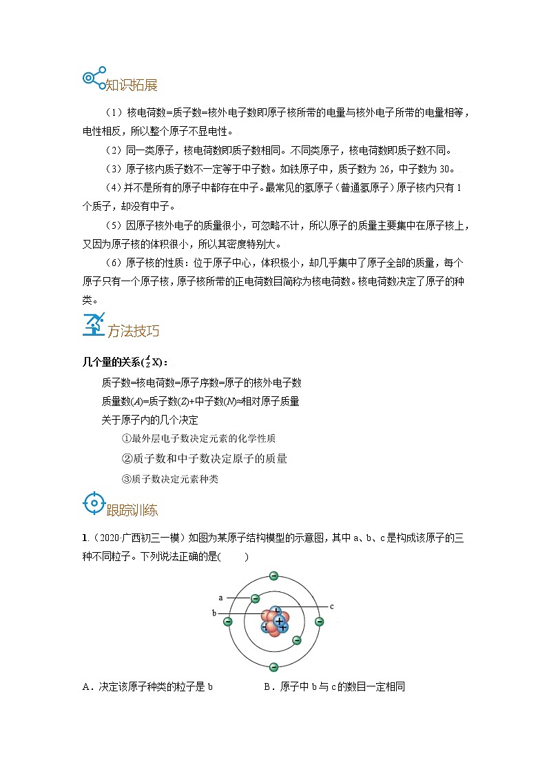考点09  原子的构成-备战2022年中考化学一轮复习考点帮（原卷版）第2页