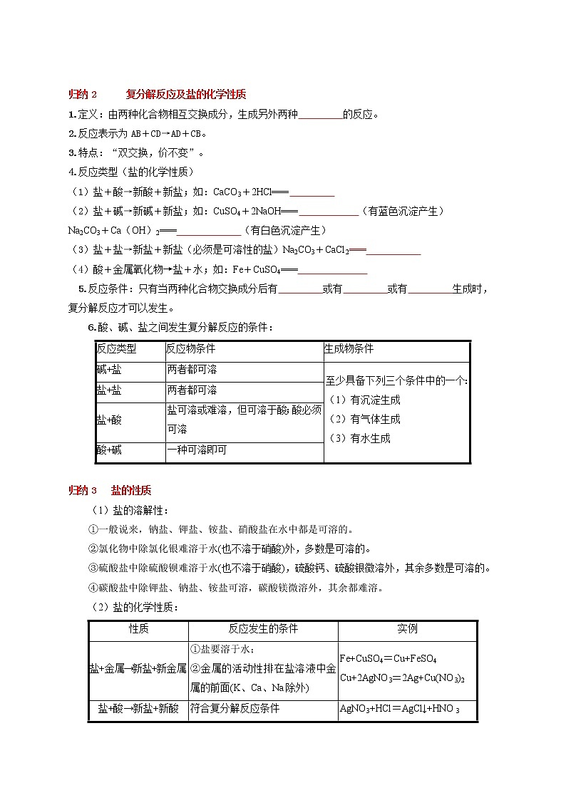 考点 27 常见的盐-三年（2019-2021）中考真题化学分项汇编（全国通用）·02