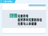 沪教版九年级上册化学 第3章 3.2.2 元素符号　自然界中元素的存在　元素与人体健康 习题课件