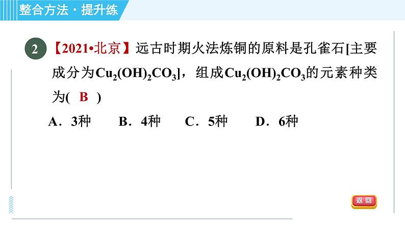 沪教版九年级上册化学 第3章 3.2.2 元素符号　自然界中元素的存在　元素与人体健康 习题课件05