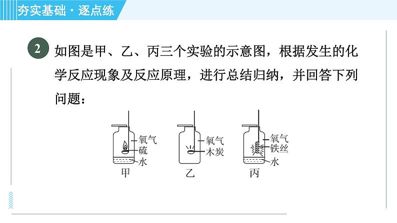 科学版九年级上册化学 第3章 实验二 氧气实验室制取、性质与物质燃烧的条件 习题课件04