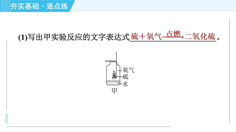 科学版九年级上册化学 第3章 实验二 氧气实验室制取、性质与物质燃烧的条件 习题课件05