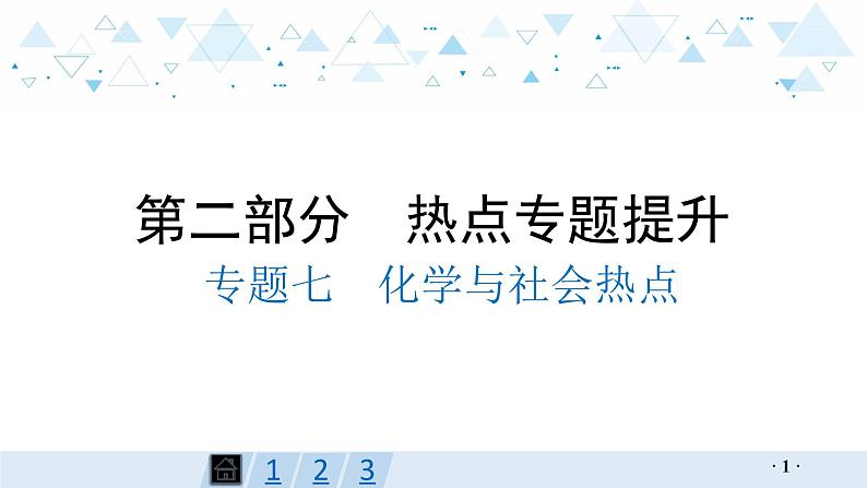 中考化学总复习专题七  化学与社会热点课件01