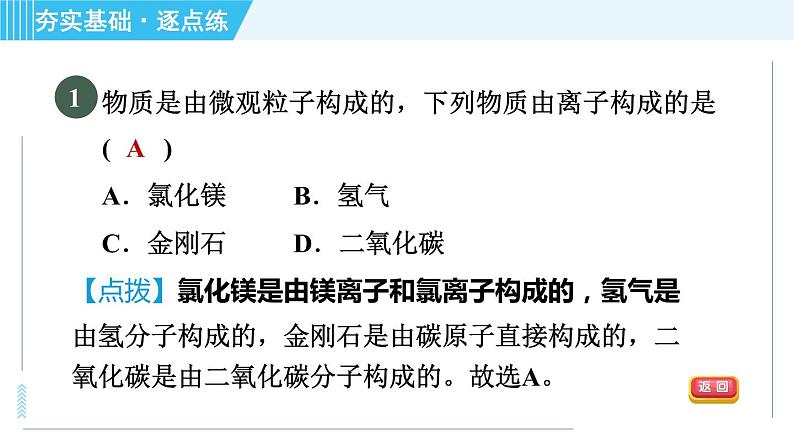 沪教版九年级上册化学 第3章 3.1.4 离子 习题课件第4页