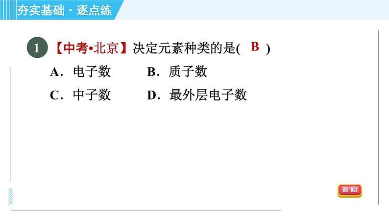 沪教版九年级上册化学 第3章 3.2.1 元素 习题课件第4页