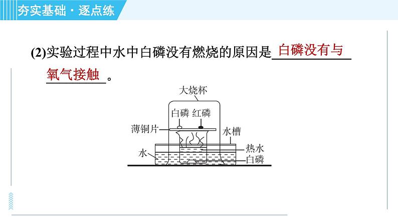 科学版九年级上册化学 第3章 3.3.1 燃烧的条件 习题课件第6页