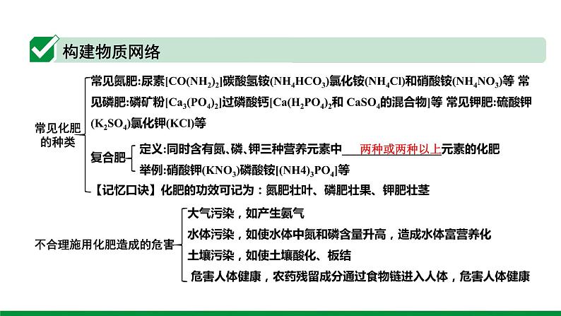 2022版中考化学大一轮培优训练及课件专题七 盐 化肥课件第8页