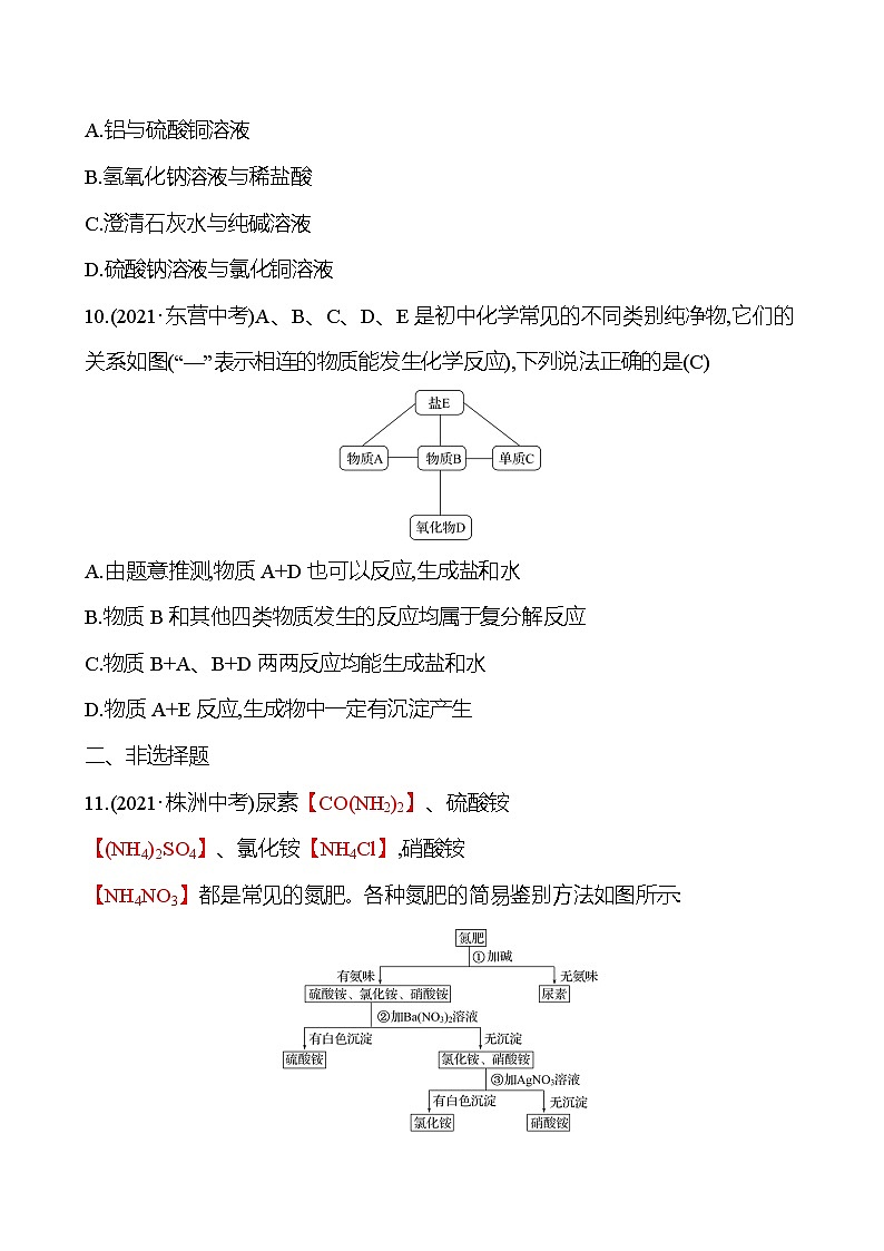 安徽中考复习 高效提分作业 第十一单元　盐　化肥 (教师版)第3页