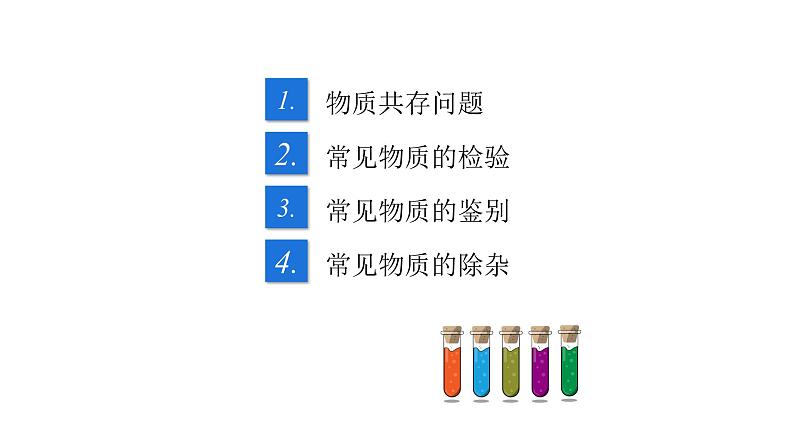 专题02 物质的共存、检验、鉴别和除杂（复习课件）-2022年中考化学二轮复习讲练测第2页