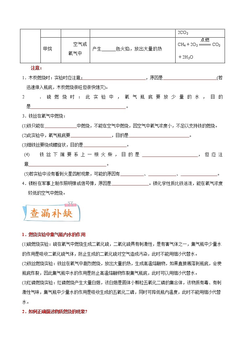 专题02 氧气的性质（重点、难点）-备战2022年中考化学一轮复习考点微专题 （学生版）第3页