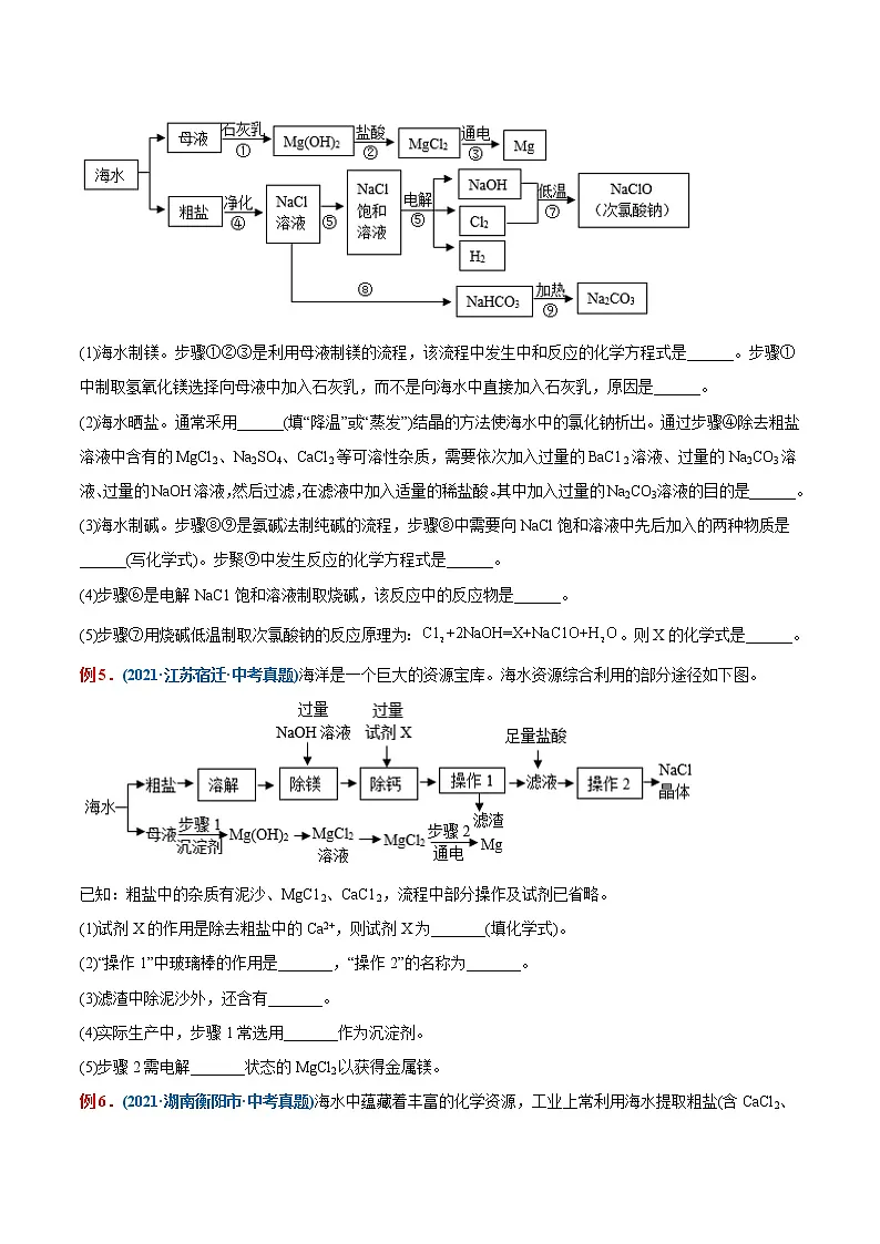 专题22 粗盐中难溶性杂质的去除（重点、难点）-备战2022年中考化学一轮复习考点微专题 （学生版）第2页