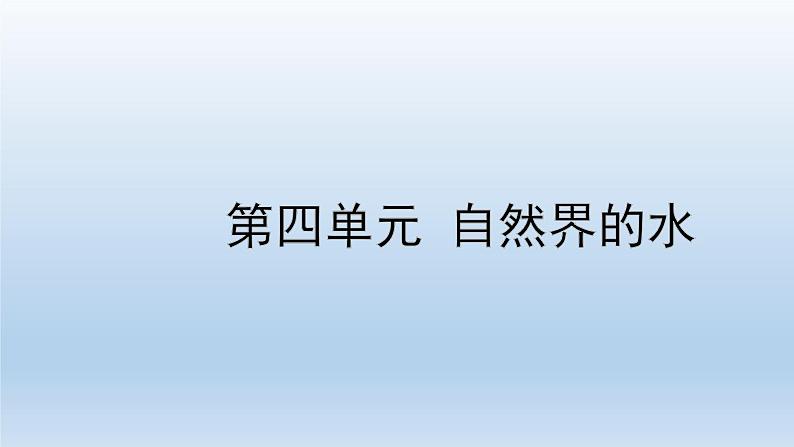 2022中考一轮单元复习  04.第四单元 自然界的水课件PPT01